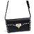 Valentino Borsa a tracolla piccola Rockstud in pelle nera Nero - vista 9