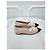 Chanel Scarpe basse Stiletto Two-Tone Pearl New Argento - vista 4
