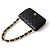 Chanel Borsa Large Flap in agnello con metallo oro nero - vista 4