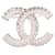 Chanel Spilla CC Logo con Cristalli Multicolore