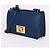 Borsa a tracolla Salvatore Ferragamo Gancini Gold Eileen Blue - vista 3
