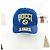 Gucci Logo Baseball Cap Baumwolle Blau Gelb