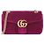 Gucci Borsa a tracolla GG Marmont in velluto trapuntato Medium Rosa