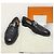 Hermès Mocassini da uomo Black Silver Logo Paris Nero - vista 8