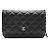 Chanel Mini borsa a tracolla WOC in Caviar Nero