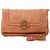 Tory Burch Borsa a tracolla Beige con logo e patta Marrone