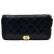 Chanel Portafoglio lungo Boy in agnello blu navy