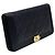 Chanel Portafoglio lungo Boy in agnello blu navy - vista 3