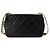 Chanel Mini bolsa de aba Classic em couro de vitelo e pérolas com corrente de pérolas Preto - vista 3