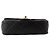 Chanel Mini bolsa de aba Classic em couro de vitelo e pérolas com corrente de pérolas Preto - vista 6