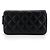Chanel Portafoglio Medium Caviar Gold con Cerniera Nero - vista 3