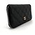 Chanel Portafoglio Medium Caviar Gold con Cerniera Nero - vista 5