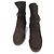 Loro Piana Botines de nubuck marrón para mujer Castaño