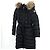 Moncler Chloe Damen Lang Daunenjacke Schwarz