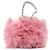 Chanel Cartera con gancho de shearling Rosa
