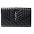 Saint Laurent Borsa a tracolla Mix Mattrasse Monogram Chain Nero