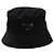 Prada Rinylon Bucket Hat with Triangle Logo Black