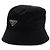 Prada Rinylon Bucket Hat with Triangle Logo Black - view 2