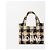 Loewe Mini-Raffia-Tote-Bag mit Karomuster Mehrfarben - Ansicht 10