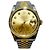 Rolex Orologio Datejust Diamond Combi da Uomo Quadrante Champagne Oro Giallo