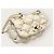 Valentino Piccola borsa a tracolla Diamond Quilted Spike Me Bianco - vista 3