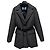 Prada Belted Cashmere Single Padding Jacket Black