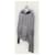 Thom Browne Strickkapuzenpullover mit diagonalen Streifen in Hellgrau Braun - Ansicht 2