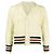 Thom Browne Kurzer Mohair-Cardigan mit Zopfmuster Elfenbein Weiß
