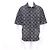 Louis Vuitton Monogramm-Chambray-Hemd mit kurzen Ärmeln Schwarz