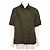 Fendi Linen FF Logo Men's Short Sleeve Shirt