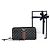 Gucci Portafoglio lungo con zip e trapuntatura Double Web Argento