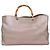Bamboo Gucci Borsa Tote e Borsa a Spalla con Manico in Bambù Grigio Marrone