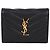 Saint Laurent Portafoglio nero placcato oro YSL