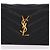 Saint Laurent Portafoglio nero placcato oro YSL - vista 2