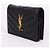 Saint Laurent Portafoglio nero placcato oro YSL - vista 3