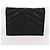 Saint Laurent Portafoglio nero placcato oro YSL - vista 5