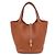 Hermès Bolsa Tote Lock Picotin Camel com ferragem Gold em couro Taurillon Clemence Marrom - vista 10