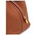 Hermès Bolsa Tote Lock Picotin Camel com ferragem Gold em couro Taurillon Clemence Marrom - vista 14