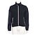 Moncler Navy Nylon Steppjacke Blouson für Herren Blau