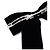 Chanel Schwarze Samthaarspange mit goldfarbenem CC-Logo Season - Ansicht 5