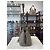 Prada Borsa Tote Vitello Daino Grigio chiaro Marrone - vista 10