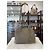 Prada Borsa Tote Vitello Daino Grigio chiaro Marrone - vista 2