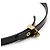 Louis Vuitton Pulseira com bracelete de couro verniz Amaranthe Ouro Preto - vista 6