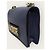 Borsa a tracolla J'adior in pelle blu navy con patta e catena dorata - vista 3