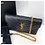 Saint Laurent Borsa a tracolla WOC con catena nera Nero - vista 6