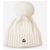 Moncler Cashmere-Beanie mit Fuchsfell-Bommel Weiß - Ansicht 2