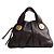 Gucci Deep Brown Hysteria Sima Leder Tote Bag Braun