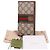 Gucci Ophidia GG Gold Plated Three Stripe Long Wallet Brown
