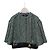 Louis Vuitton Chaqueta de bouclé verde con broche dorado