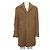 Thom Browne Camel Cable Overcoat Men's Jacket